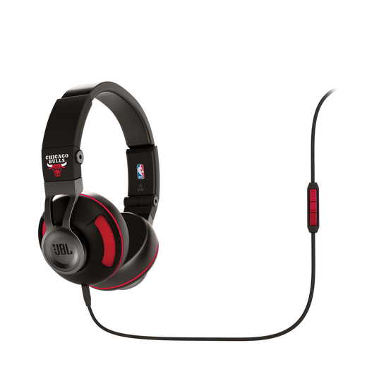 Synchros S300 NBA Edition - Bulls - Black / Red - Stylish Synchros on-ear stereo headphone - Hero